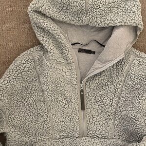 Cozy stone blue Sherpa Hoodie